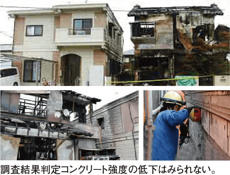 外から火が燃え移らない